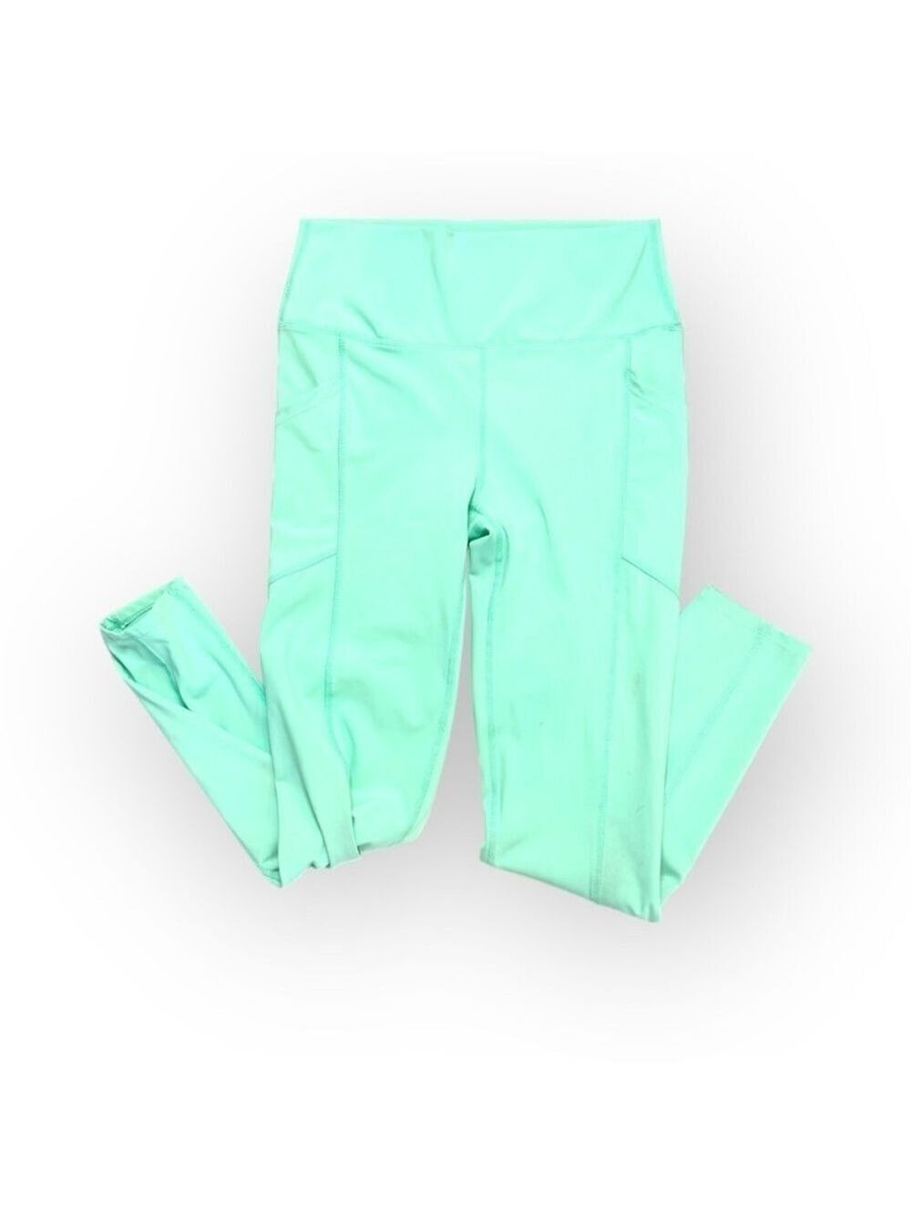 Zenana High-Waisted Yoga Leggings Mint Turquoise Aqua Large